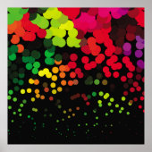 Abstract halftone background pattern. Geometric Poster (Voorkant)