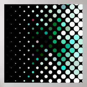 Abstract halftone background pattern. Geometric Poster