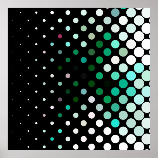 Abstract halftone background pattern. Geometric Poster (Voorkant)