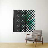 Abstract halftone background pattern. Geometric Wandkleed (In situ)