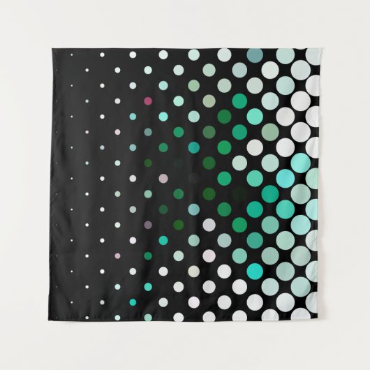 Abstract halftone background pattern. Geometric Wandkleed (Voorkant)
