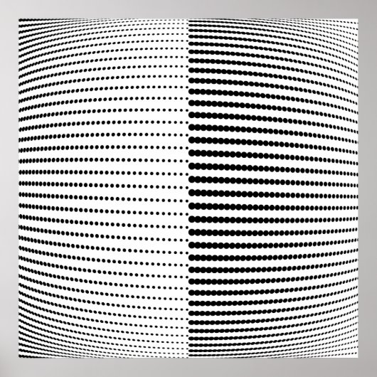 Abstract halftoonpatroon.  halftone stippen b poster (Voorkant)