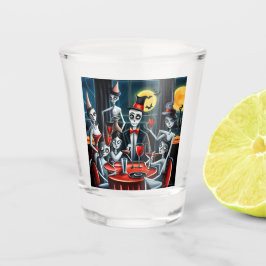 Abstract Halloween Feest Shot Glas