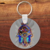 ABSTRACT HAMSA DOOR LIZ LOZ SLEUTELHANGER (Voorkant)
