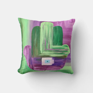 Abstract Hamsa kussen