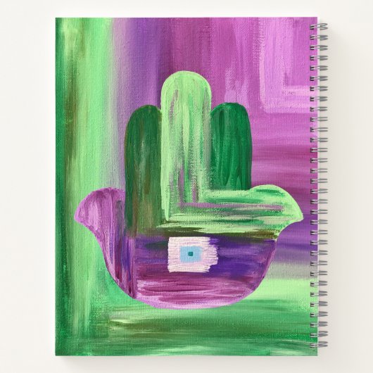 Abstract Hamsa Notitieboek (Achterkant)