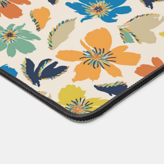 Abstract Hand-Drawn Boho Floral Pattern (Coin)