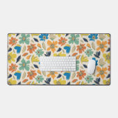 Abstract Hand-Drawn Boho Floral Pattern (Clavier et souris)