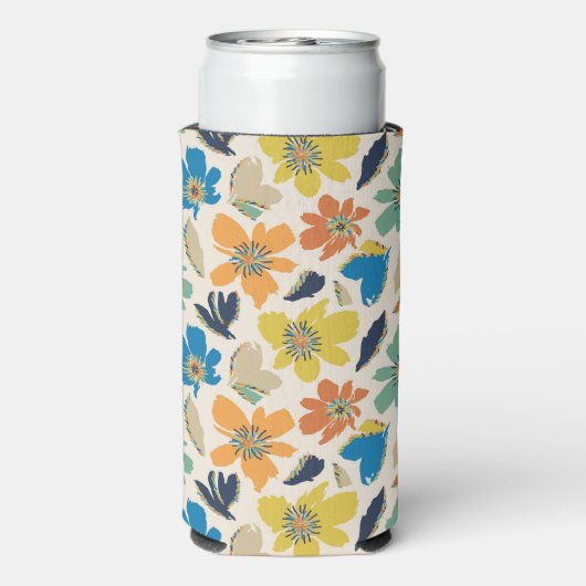 Abstract Hand-Drawn Boho Floral Pattern (Seltzer Achterkant)