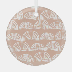 Abstract handgetekend naadloos patroon. glas ornament