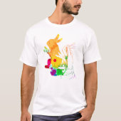 Abstract handschotwalpuppet-ontwerp t-shirt (Voorkant)