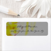 Abstract handschrift met geel grijs etiket (Insitu)