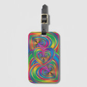 Abstract hart Abstract Bagagelabel (Voorkant (verticaal))