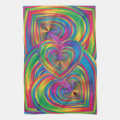 Abstract hart Abstract Theedoek (Verticaal)