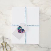Abstract hart cadeaulabel (Met Touw)