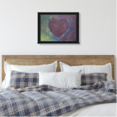 Abstract hart canvas afdruk (Insitu (Slaapkamer))