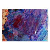 Abstract hart, gemengde media, collage (Voorkant Horizontaal)