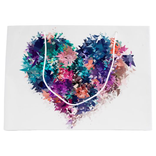 Abstract hart groot cadeauzakje (Voorkant)