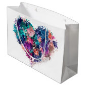 Abstract hart groot cadeauzakje (Achterkant Gekanteld)