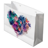 Abstract hart groot cadeauzakje (Voorkant Gekanteld)
