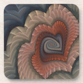 Abstract hart hartziekte drankjes onderzetter (Voorkant)