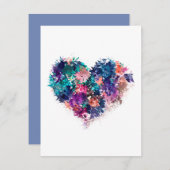 Abstract hart kaart (Voorkant / Achterkant)