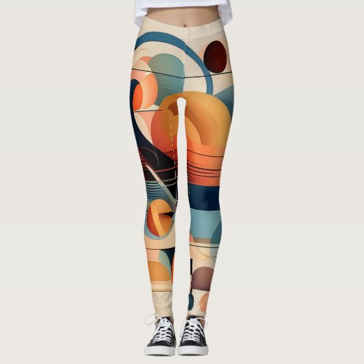 Abstract hart leggings (Voorkant)