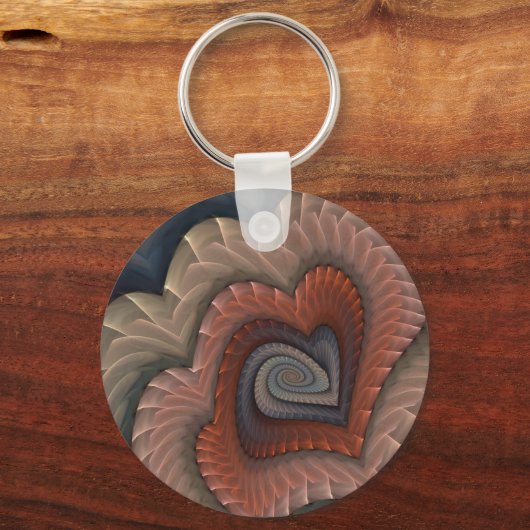 Abstract hart sleutelhanger (Voorkant)