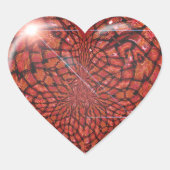 Abstract Hart Valentijnsdag Sticker (Voorkant)