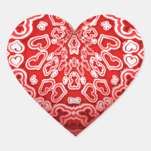 Abstract Hart Valentijnsdag Sticker