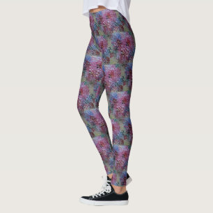 Abstract harten patroon leggings