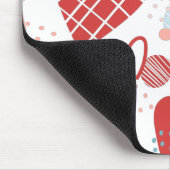 Abstract hartenpatroon muismat (Hoek)