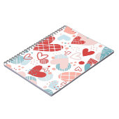 Abstract hartenpatroon notitieboek (Linkerzijde)