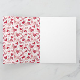 Abstract hartjespatroon inpakpapier middelgrote ca kaart