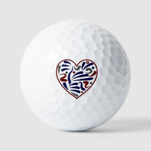 abstract hartpatroon golfballen