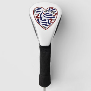abstract hartpatroon golfheadcover