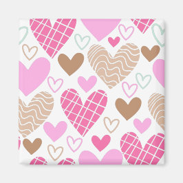 Abstract hartpatroon magneet