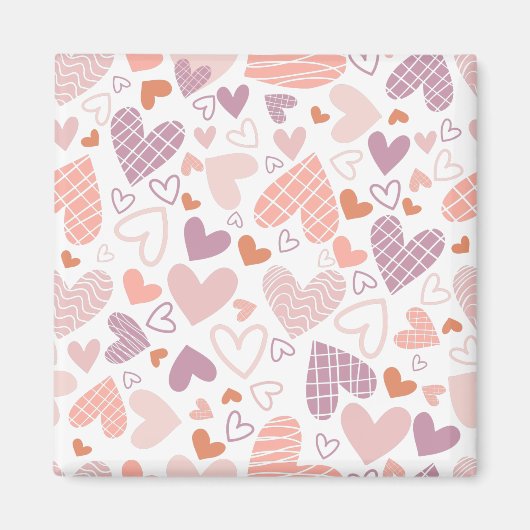 Abstract hartpatroon magneet (Voorkant)