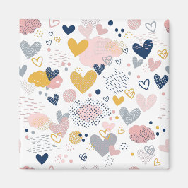 Abstract hartpatroon magneet