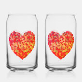 Abstract Heart Confetti Art (Verso)