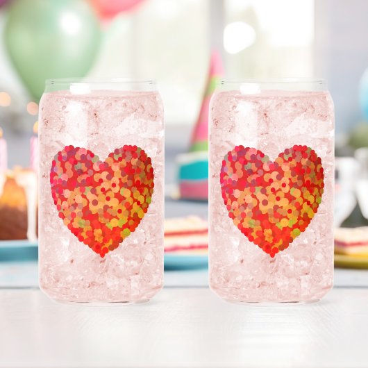 Abstract Heart Confetti Art (Insitu (Anniversaire))
