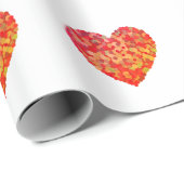 Abstract Heart Confetti Art Cadeaupapier (Rol Hoek)