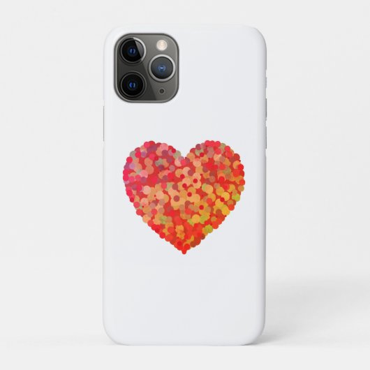 Abstract Heart Confetti Art Case-Mate iPhone Case (Achterkant)