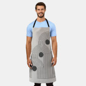 Abstract hedendaags poster uit het midden van de e schort (Gedragen)