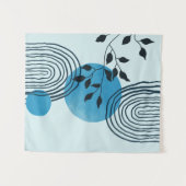 Abstract hedendaags tropisch blad 1/3 wandkleed (Voorkant (horizontaal))