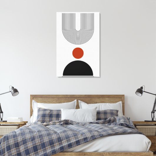 Abstract hedendaagse moderne middeleeuwse moderne canvas afdruk (Insitu (Slaapkamer))