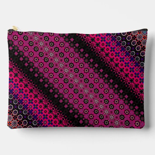 Abstract heet roze patroon etui (Voorkant)