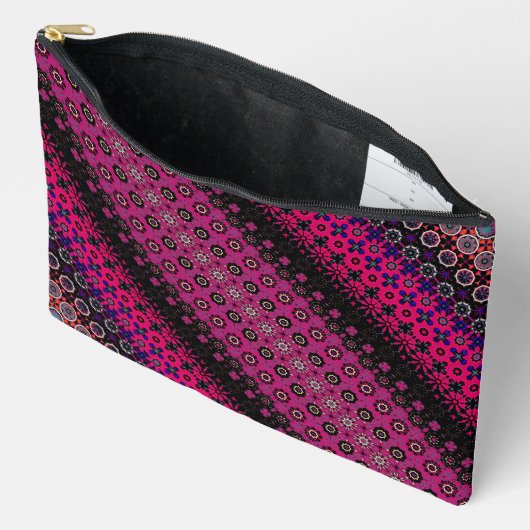 Abstract heet roze patroon etui (Open)