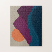 Abstract Herfst Autumn Mountain Landscape Sunset Legpuzzel (Verticaal)