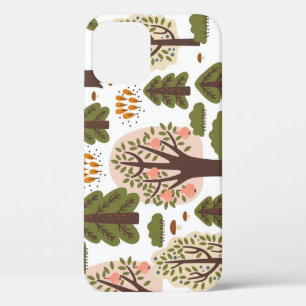 Abstract herfstbos naadloos patroon iPhone 12 hoesje
